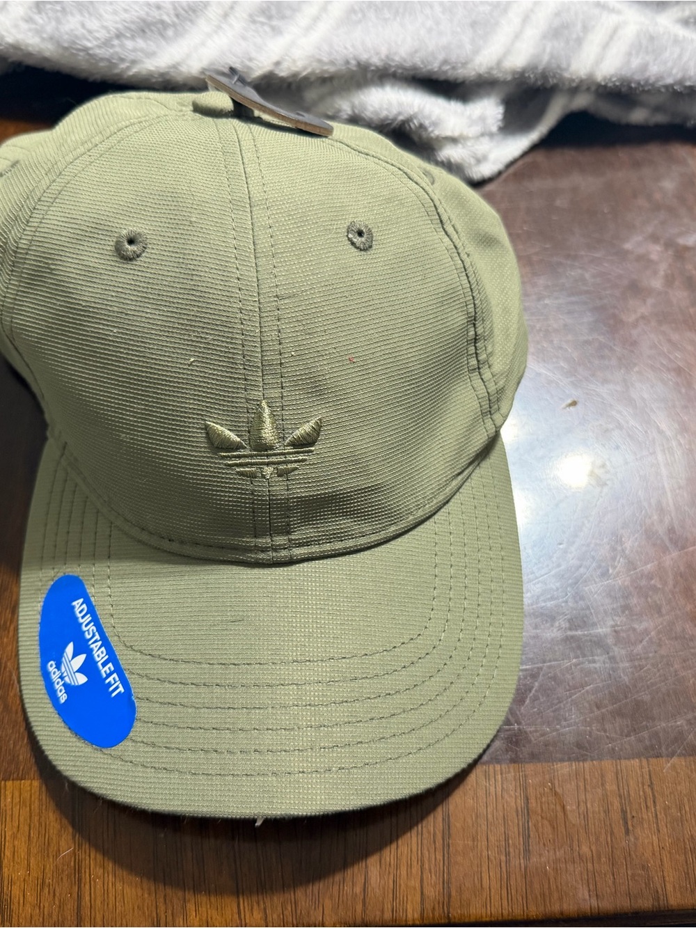 adidas Olive Trefoil Adjustable Cap
